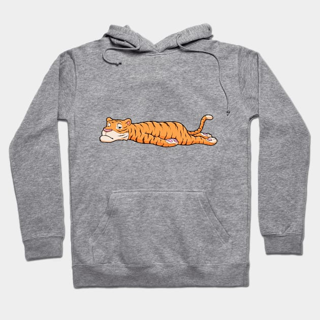 Lazy tiger is resting Hoodie by Markus Schnabel